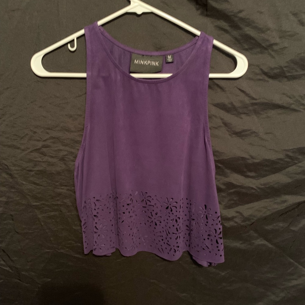 Suede crop